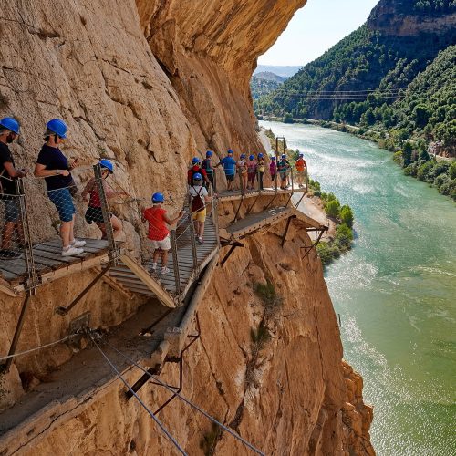 Vistas al río Guadalhorce desde el Caminito del Rey